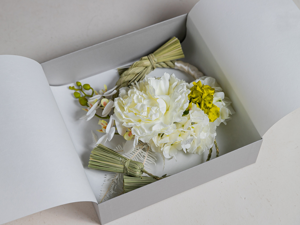しめ縄ブーケのボックス